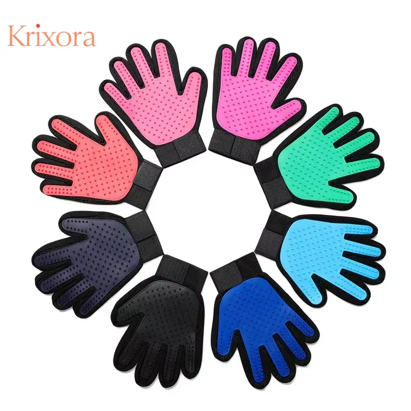 Pet Grooming Gloves Hair Removal