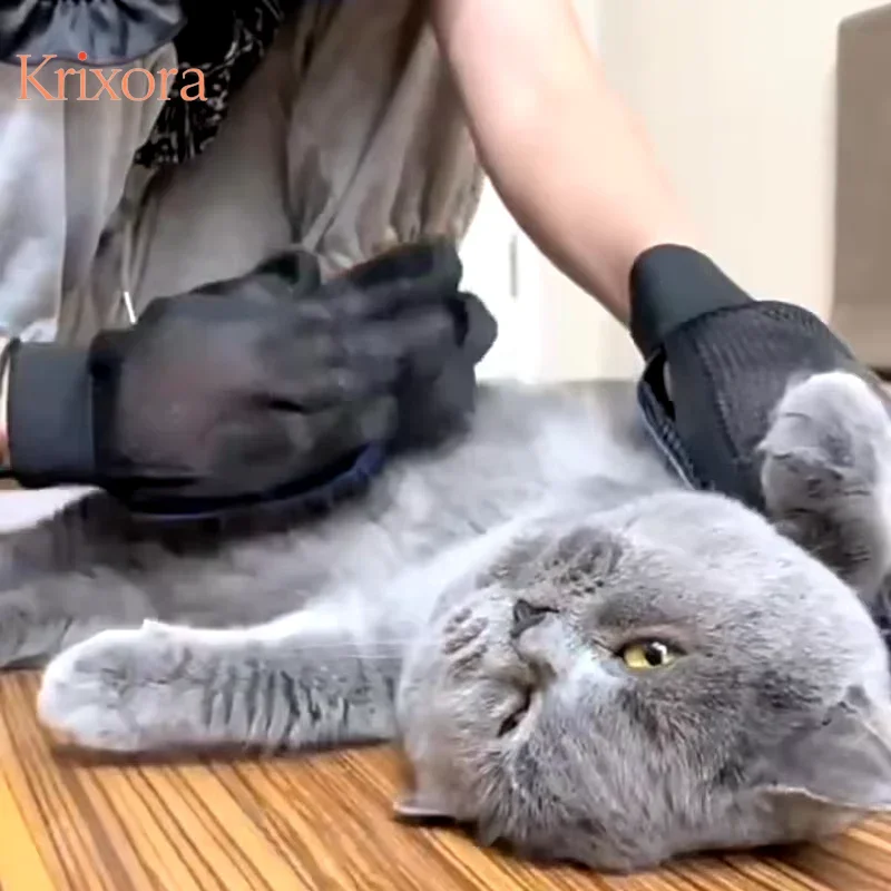 Pet Grooming Gloves Hair Removal