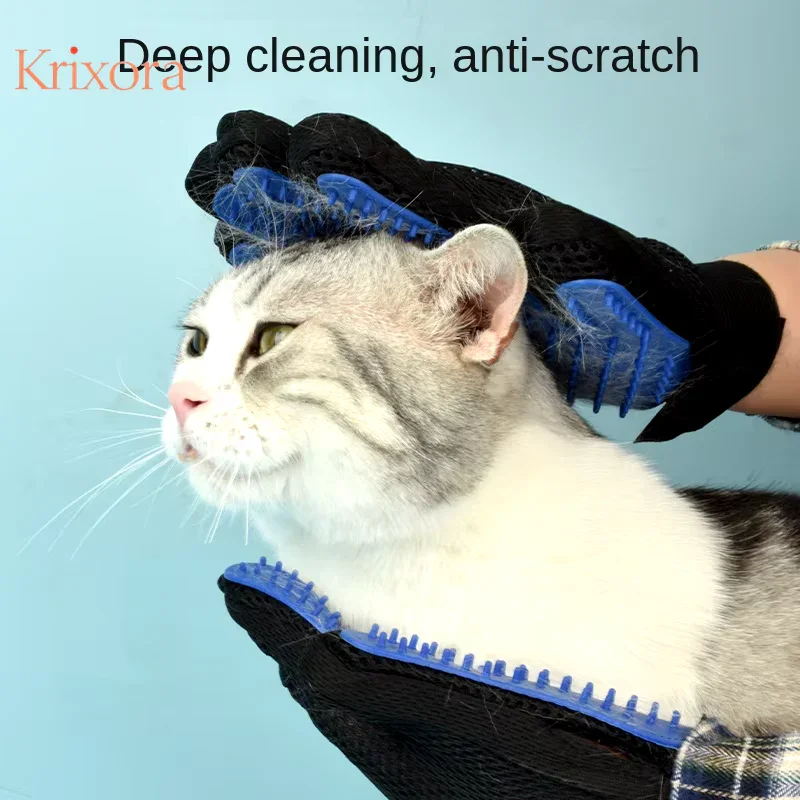 Pet Grooming Gloves Hair Removal