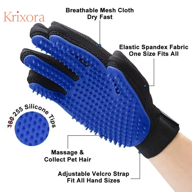 Pet Grooming Gloves Hair Removal